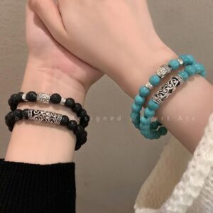 Tibetan Soul - Black Onyx & Turquoise Chakra Guardians