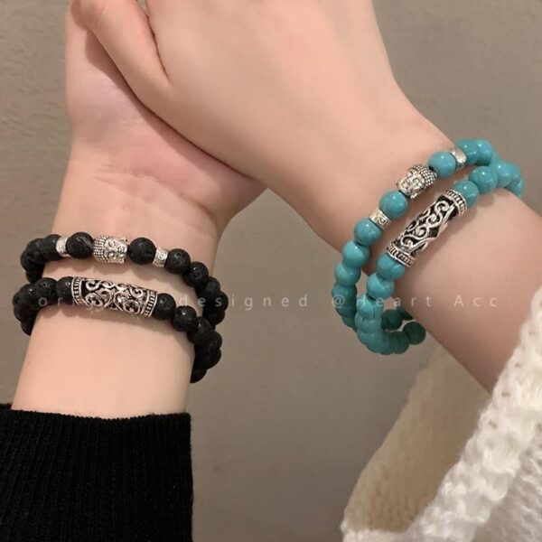 Tibetan Soul - Black Onyx & Turquoise Chakra Guardians