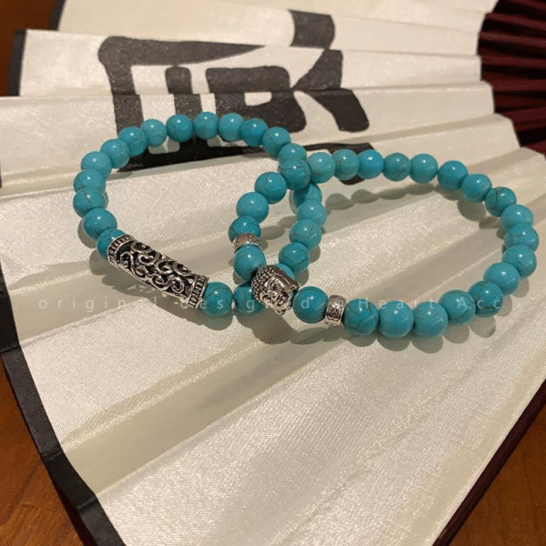 Tibetan Soul - Black Onyx & Turquoise Chakra Guardians - Image 5