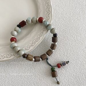 Thangka Secret Color Energy Prayer Wheel Bracelet