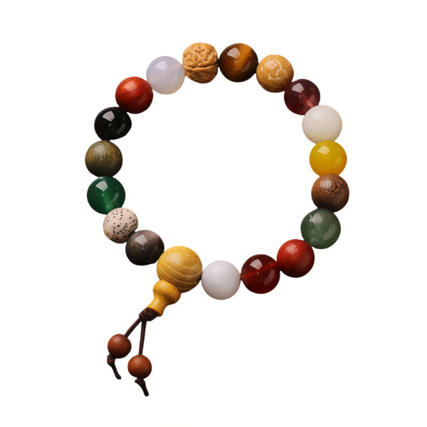 Tibetan Rainbow Mala - Sev en Chakra Harmony Bracelet - Image 3
